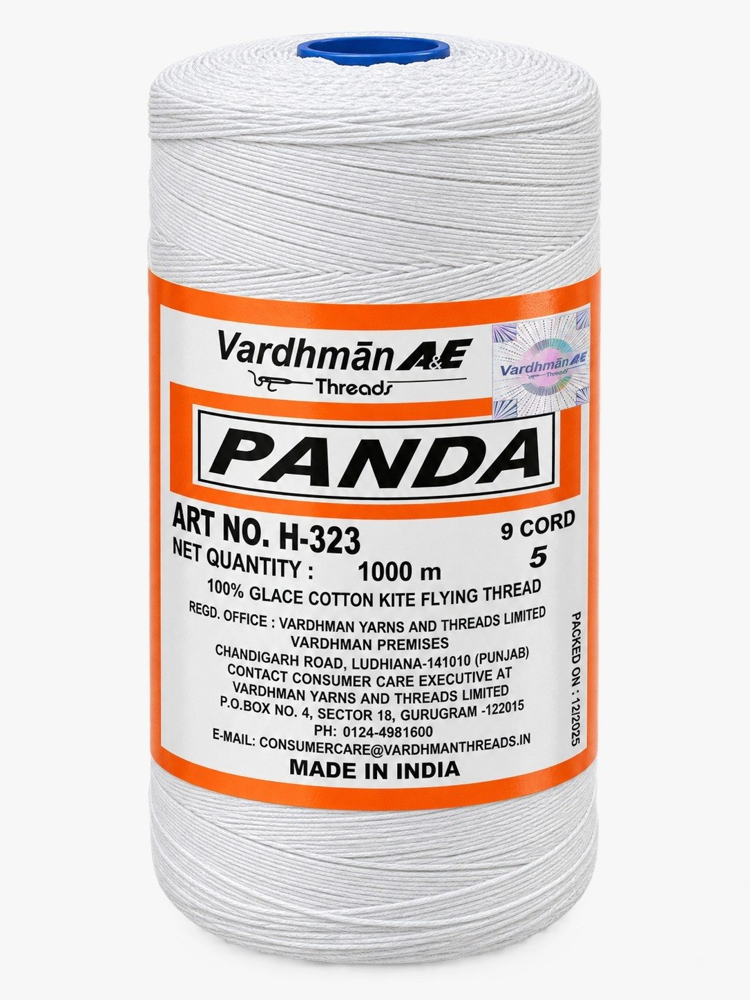 PANDA White Cotton Kite Thread (9 Cord)