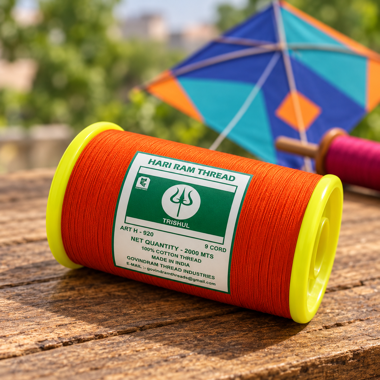 Trishul 9 Cord Kite string – Hari Ram